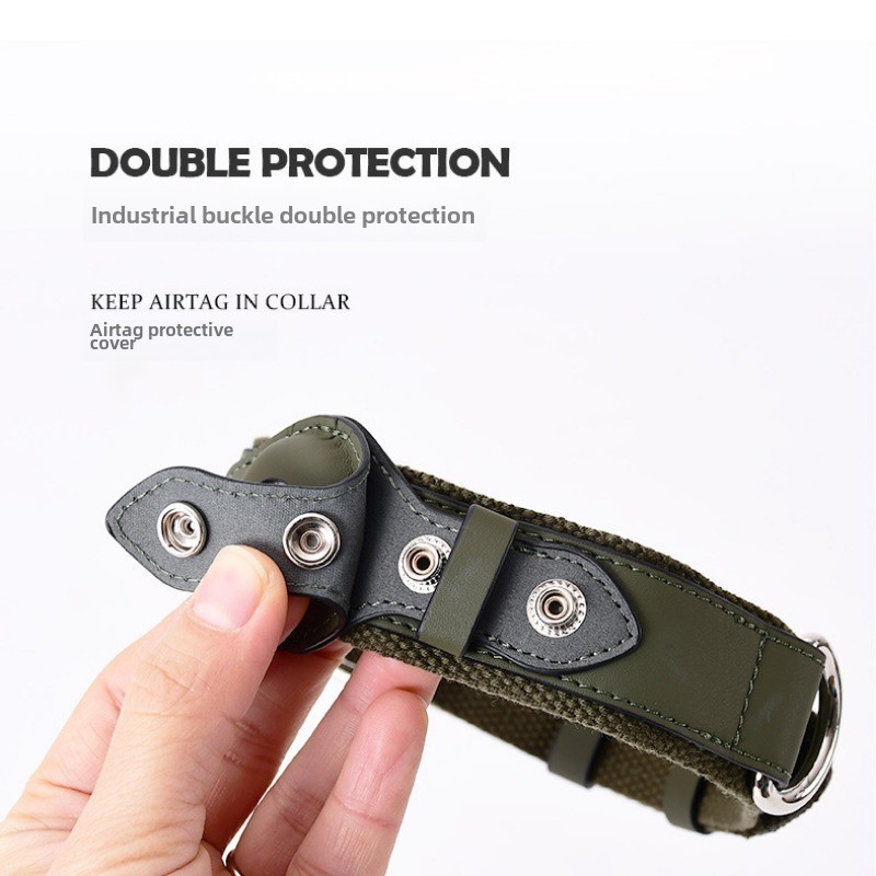 A Pple Tracker Airtag Pet Collar Adjustable Dog Leash Collar Medium Large Dog Accessories Puppy Pet Supplies - Image 3