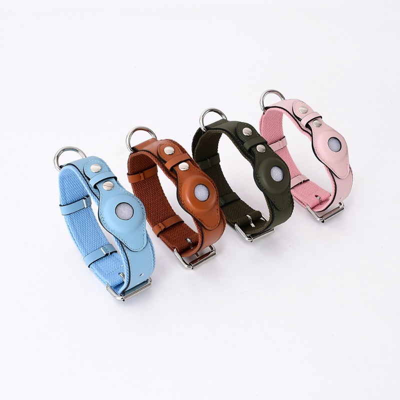 A Pple Tracker Airtag Pet Collar Adjustable Dog Leash Collar Medium Large Dog Accessories Puppy Pet Supplies - Image 4